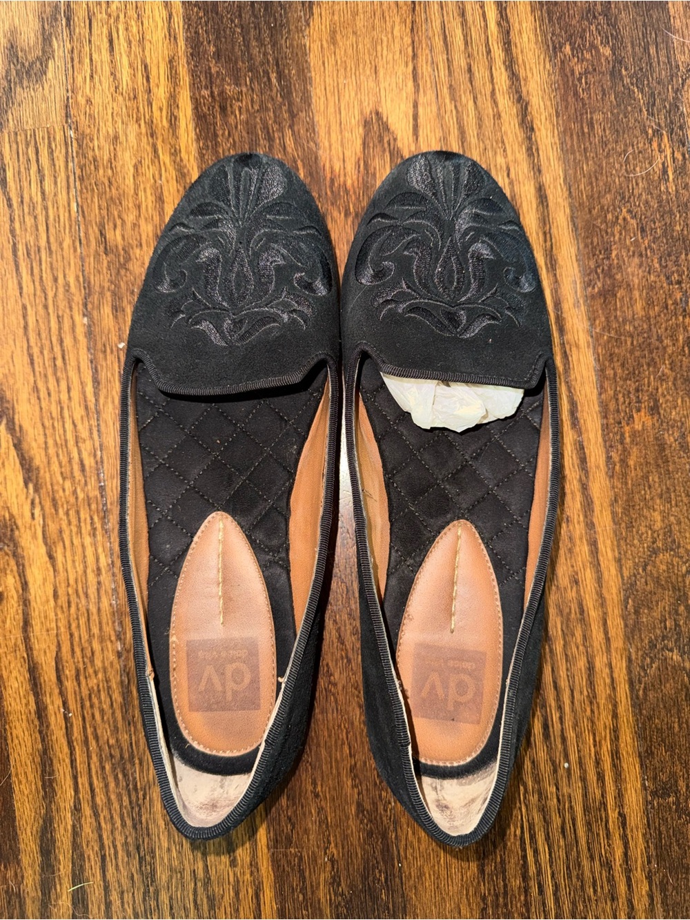 🧡Dolce Vita🧡 Black Embroidered Loafers Ballet Flats